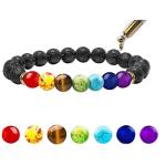 Chakra Lava Rock Bracelets Set for All