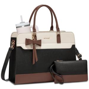 Stylish Leather Laptop Tote for Women