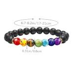 Chakra Lava Rock Bracelets Set for All
