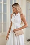 Elegant Faux Suede Clutch Bag for Special Events