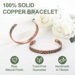 Handmade Copper Cuff Bracelet for Men & Women