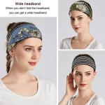 Boho Floral Wide Headband for Women