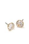 Kate Spade Sparkle Round Earrings, Clear/Gold