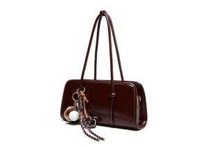 Stylish Brown Multi-Pocket Shoulder Bag
