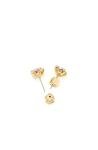 Kate Spade Sparkle Round Earrings, Clear/Gold