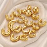 Gold Hoop Earring Set for Women - 9 Pairs