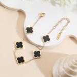 18K Gold Plated Clover Lucky Bracelet for Women
