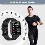 Stylish Waterproof Smart Watch with Fitness Tracker