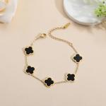 18K Gold Plated Clover Lucky Bracelet for Women