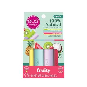 EOS Fruity Lip Balm 4-Pack - 100% Natural