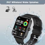 Stylish Waterproof Smart Watch with Fitness Tracker