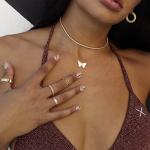 Elegant 14K Silver Tennis Necklace for Women