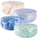 Triple Wick Marble-Style Citronella Candles Set