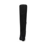 DREAM PAIRS Black Knee High Chunky Heel Boots