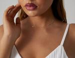 14K Gold/Silver Plated Shining Dots Choker Necklace