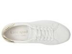 Kate Spade Lift Lace-Up Sneakers, Optic White/Gold