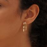 Trendy 14k Gold Plated Huggie Earrings for Women