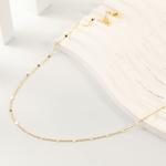 14K Gold/Silver Plated Shining Dots Choker Necklace