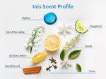 Inis Ocean-Fresh Scented Candle in Frosted Glass