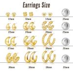 Trendy Chunky Gold Hoop Earring Set for Women