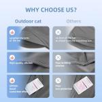 Light Gray UV Protection Balaclava with Wide Brim