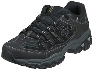 Skechers Men's Black/Charcoal X-Wide Shoes 9.5