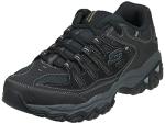 Skechers Men's Black/Charcoal X-Wide Shoes 9.5