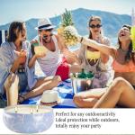 Triple Wick Marble-Style Citronella Candles Set