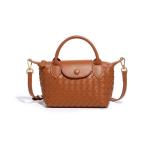 Mini Braided Leather Women's Handbag for Travel