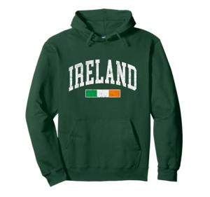 Vintage Ireland Flag Retro Hoodie for All Ages