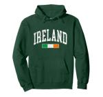 Vintage Ireland Flag Retro Hoodie for All Ages