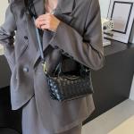 Mini Braided Leather Women's Handbag for Travel