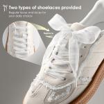 Vilanva Women's Lace Detail Trendy Casual Sneakers