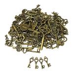 Vintage Skeleton Key Charm Set for DIY Jewelry