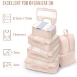 8 Packing Cubes for Stylish Travel - Dutch Cream