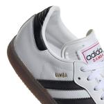 Adidas Samba Indoor Shoes, White/Black/Red, Size 7.5