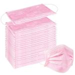 Stylish Pink Disposable 3-Ply Face Masks – 100 Pcs