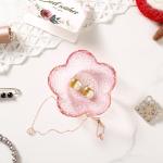 Pink Flower Ring Dish for Jewelry & Trinkets