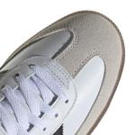 Adidas Samba Indoor Shoes, White/Black/Red, Size 7.5