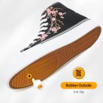 ZGR Women's Black High Top Canvas Sneakers