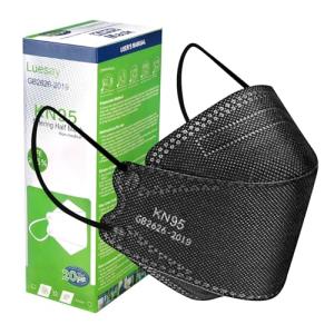 Luesay Black KN95 Masks - 20 Pack