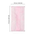 Stylish Pink Disposable 3-Ply Face Masks – 100 Pcs