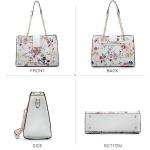 Dasein Women's Floral Tote and Shoulder Bag Set