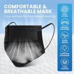 Elegant Black 3-Ply Face Masks - 100 Pack