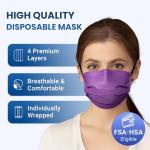 Fashionable 4 Ply Disposable Face Masks - 50 Pack