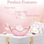 Pink Flower Ring Dish for Jewelry & Trinkets