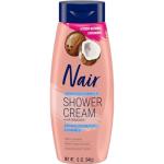 Nair Coconut Oil Hair Removal Shower Cream, 12 oz