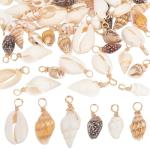 120pcs Shell Charms for Beach Jewelry Making