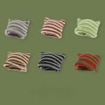 Vintage Cat Beanie Hat for Women in Black