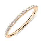 PAVOI 14K Gold Plated CZ Stackable Ring
